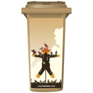 Useless Scarecrow Wheelie Bin Sticker Panel